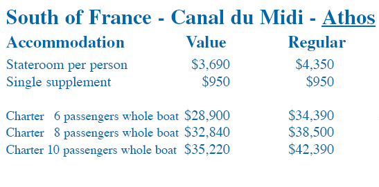 Athos 2009 Rates